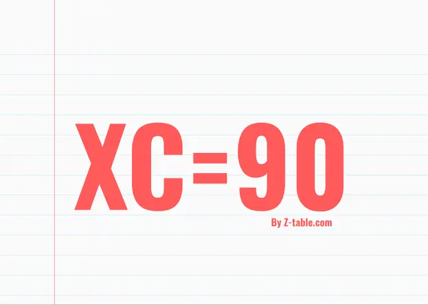 XC roman numerals