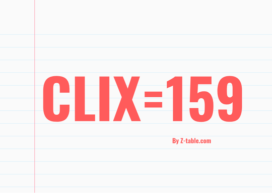 CLIX roman numerals