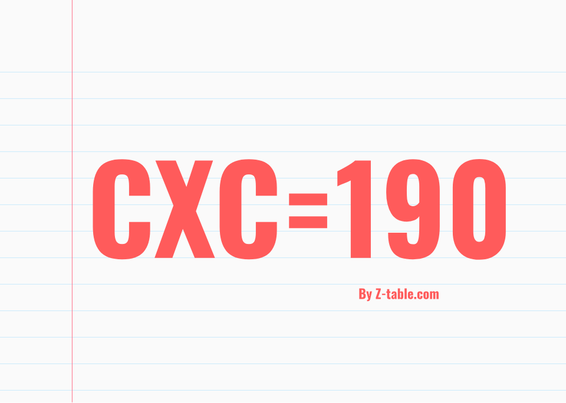 CXC roman numerals