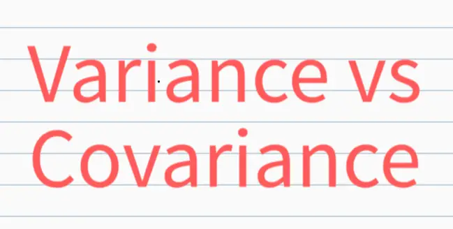 variance vs covariance